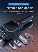 جهاز بلوتوث وشاحن سيارة DENX م/ DX1809