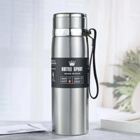 DENX - كوب سفر من الستانلس ستيل بسعة 600 مل لون اس...