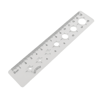 طقم أدوات هندسية شفاف (خيارات ولادي/بناتي) م/11640...