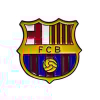 نادي برشلونة ملصق معدن 3M