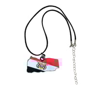 ميدالية سيارة معدنية خارطة اليمن