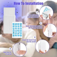 مصباح طارد للبعوض بالأشعة فوق البنفسجية مع لاصق م/...