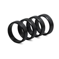 دبلة من ستانلس ستيل لون اسود بمقاسات متعدد ( طباعة...