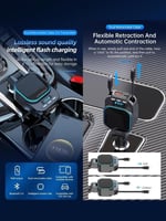 جهاز بلوتوث وشاحن سيارة DENX م/ DX1809