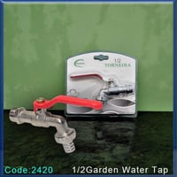 حنفية معدنية بمقبض أحمر لتوصيل الخرطوم م/TC291