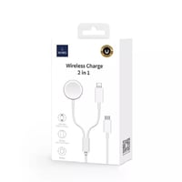 WiWU - شاحن ابل واتش لاسلكي 1.2 متر - M10 - ابيض م...