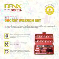 طقم مفاتيح 46 قطعة من DENX م/ DX2514