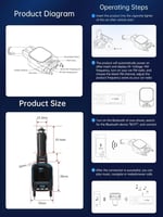 جهاز بلوتوث وشاحن سيارة DENX م/ DX1809