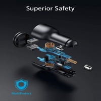 ANKER - شاحن سيارة منفذين USB - اسود - م/A2729 مار...