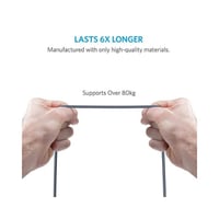 ANKER -كيبل ايفون USB طول 0.9m - اسود - م /A8012 م...