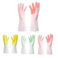 قفازات تنظيف سيليكون بأكمام طويلة – 3 ألوان مميزة...