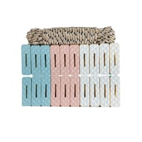 طقم حبل غسيل مع 20 مشبك م/ TC2063