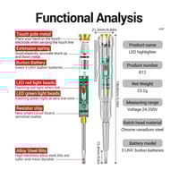 JINHE - مفك اختبار كهربائي رقمي م/MC1643 ماركة جين...
