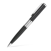 قلم معدني فاخر تصميم أنيق باللون الأسود والكروم