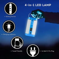 مصباح طوارئ LED قابل للشحن بالطاقة الشمسية HG DUE...