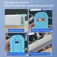 شريط إضاءة LED مغناطيسي بطول 30 سم بمدخل USB