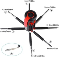 مجموعة مفكات 8in1 مدمجة مع كشاف بطاريات