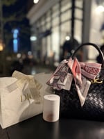 سكارف ديور مع البوكس وكيس ديور مزخرف