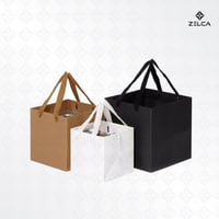 اكياس ورقية مربعة بحبل (12 حبة)