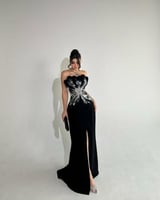 فستان اسود سهرة انيق