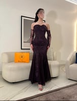 فستان ترتر بنفسجي