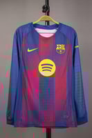 قميص برشلونة الاساسي كم طويل2025/2026