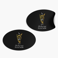 استيكر بيضاوي