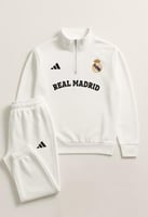 طقم ريال مدريد رياضي أبيض الإصدار الرسمي