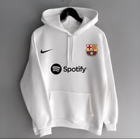 هودي برشلونة لون أبيض