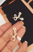 حلق بحبة اللؤلؤ