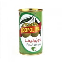 زيتون كوبوليفا أخضر بدون عجو علب 150 جرام