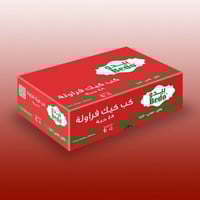 كب كيك بيدو فراوله 48 حبة