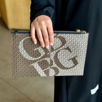 شنطة باوتش جلد راقية coffee