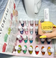 بوكس مناكير summer colors بألوان متعددة الالوان عد...