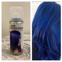 بخاخ صبغ الشعر مناسب( للصغار-الكبار ) اللون ازرق