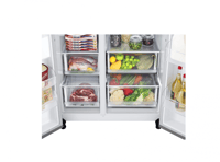 ثلاجة ال جي دولابي 21.7 قدم، 617 لتر، توزيع متعدد...