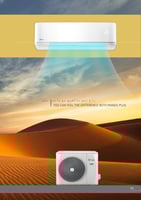 مكيف ماندو بلس سبليت جداري 12 قدرة تبريد بسعة 12 و...