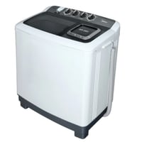 غسالة ميديا حوضين سعة 10 كيلو غسيل/ 4.6 كيلو تجفيف...