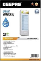 ثلاجة مع قفل باب ومفتاح من جيباس، 280 لتر | موديل...