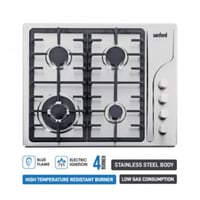 غاز سانفورد سطح 4 عيون استيل موديل - SF5455GH