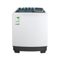 غسالة ملابس ميديا حوضين 12 كيلو – أبيض