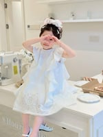 فستان الفراشه الابيض فخم جدا وأنيق