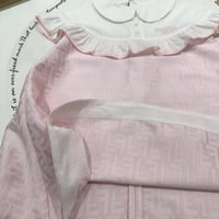 فستان بناتي وردي فخم جدا لون الصيف الجميل