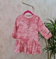 فستان بناتي صيفي بكم طويل