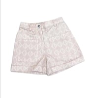 طقم شورت بناتي وردي فاتح