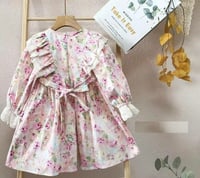 فستان بناتي أنيق بتفاصيله