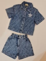 طقم ولادي جينز ازرق