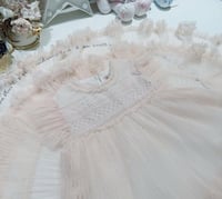 فستان بناتي من طبقات التل الفخمه جدا