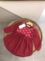 فستان شتوي بأكمام طويلة أنيق جدا مع الجكت