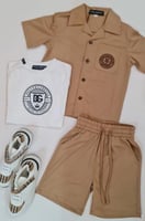 طقم صيفي ولادي من ثلاث قطع